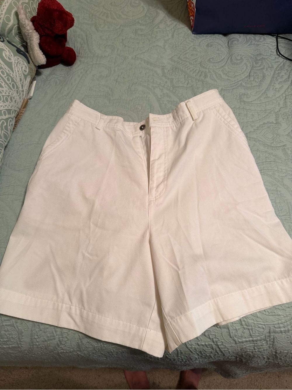 Studio Works White High-Rise Tailored Bermuda Shorts